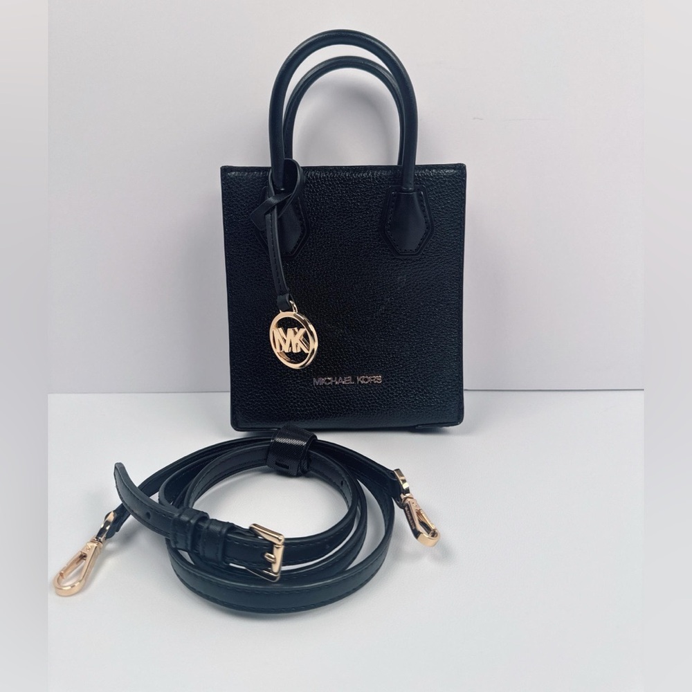 Michael Kors Mercer Small Pebbled Leather Crossbody Bag